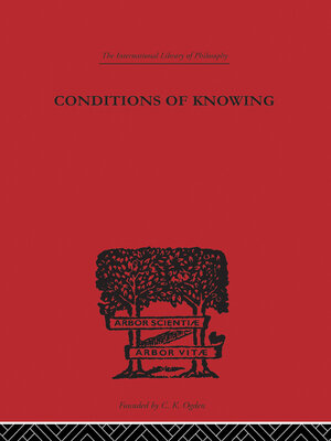 cover image of Conditions of Knowing